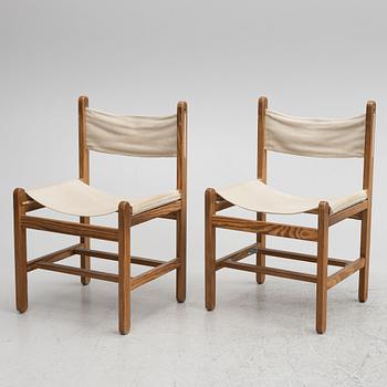 Peter Ole Schiønning, five chairs, Niels Eilersen, Denmark, 1960's.