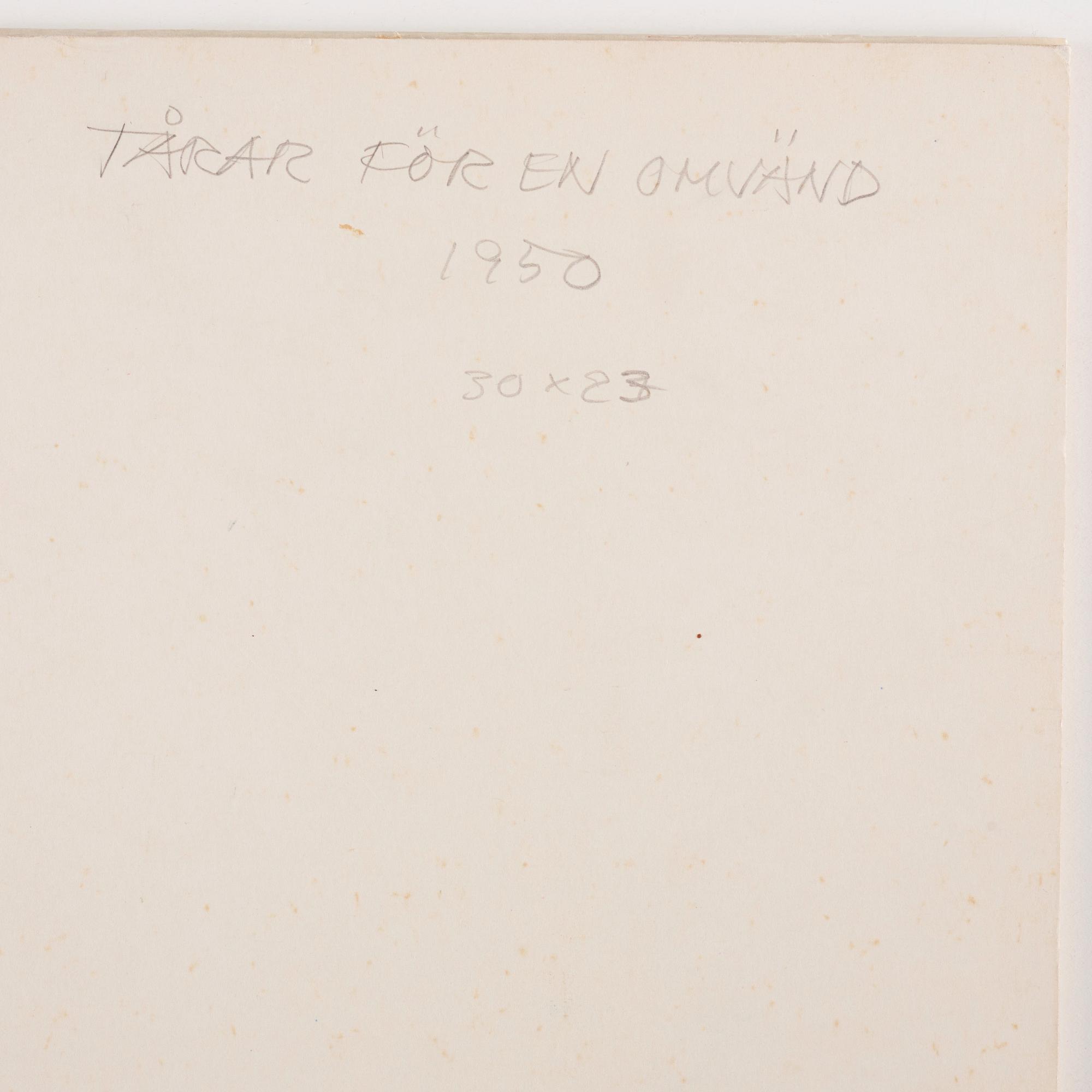 CO Hultén, "Tårar för en omvänd II".