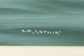 Luca Papaluca, Royal Mail Ship "Ophir" vid Vesuvius.