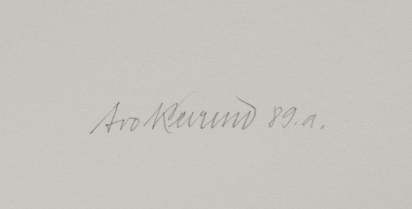 AVO KEEREND, färglitografi, signerad och daterad -89, numrerad 10/50.