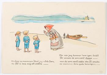 Elsa Beskow, "HATT-STUGAN. Bilderbok av Elsa Beskow".