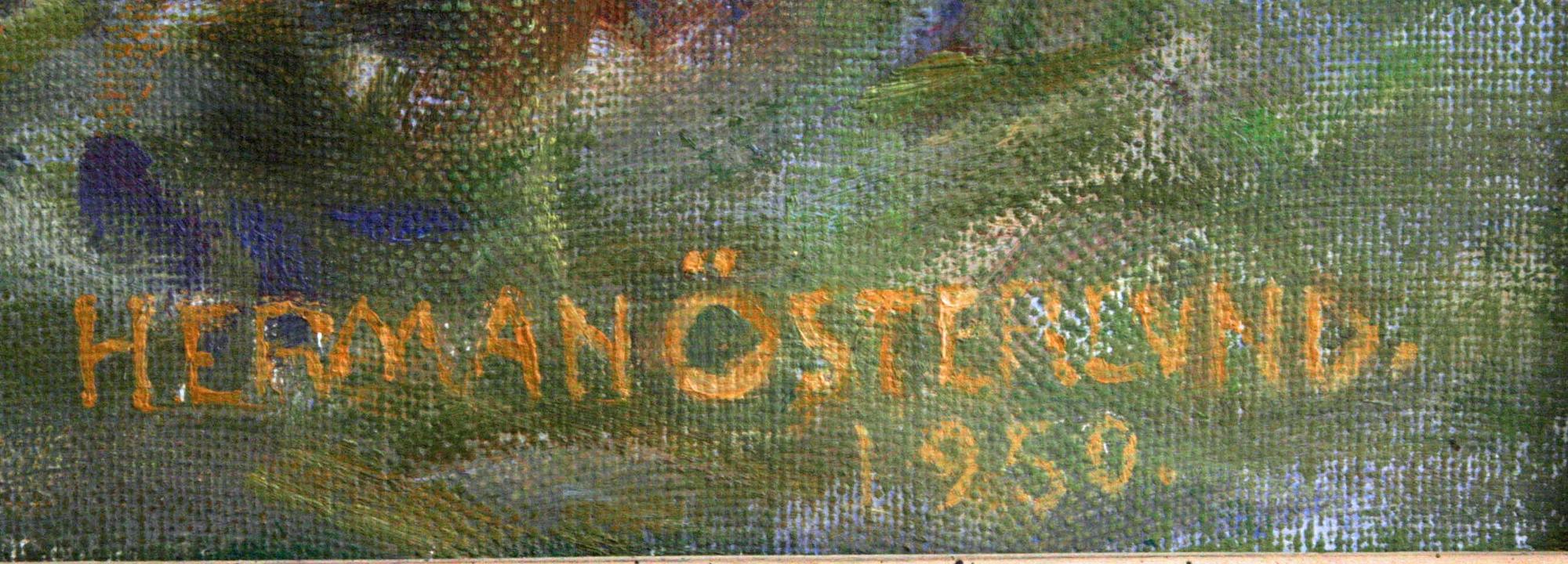 HERMAN ÖSTERLUND, olja på duk, sign o dat 1950.