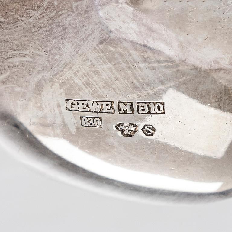 Kaffeskedar, 12 st, silver, "Svenska Floran", 1970-tal.