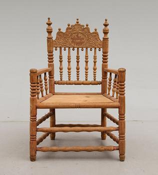 KARMSTOL, renässansstil, 1800-talets mitt.