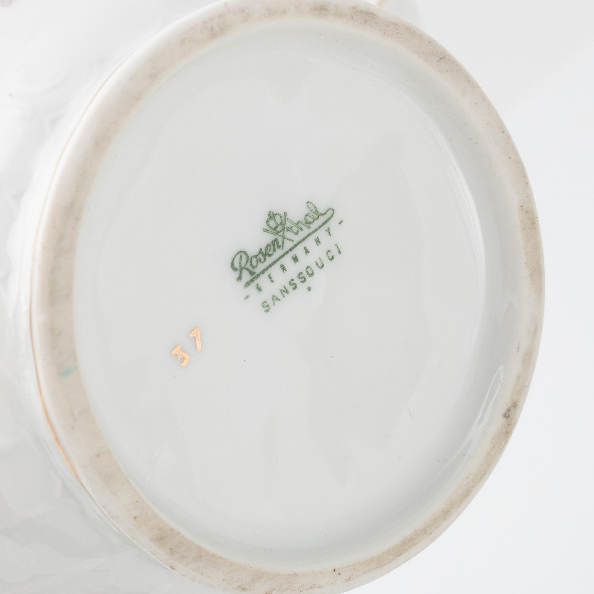 A dinnerware set, 56 pieces, "Sanssouci", Rosenthal, Germany.