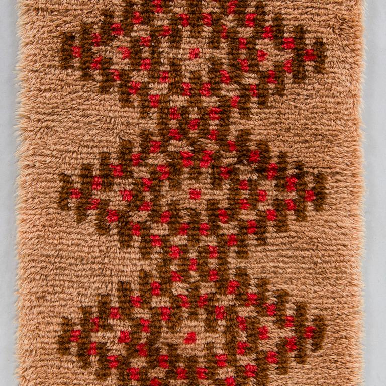 Rya/ ryamatta, tidigt 1900-tal.  Ca 156 x 42 cm.
