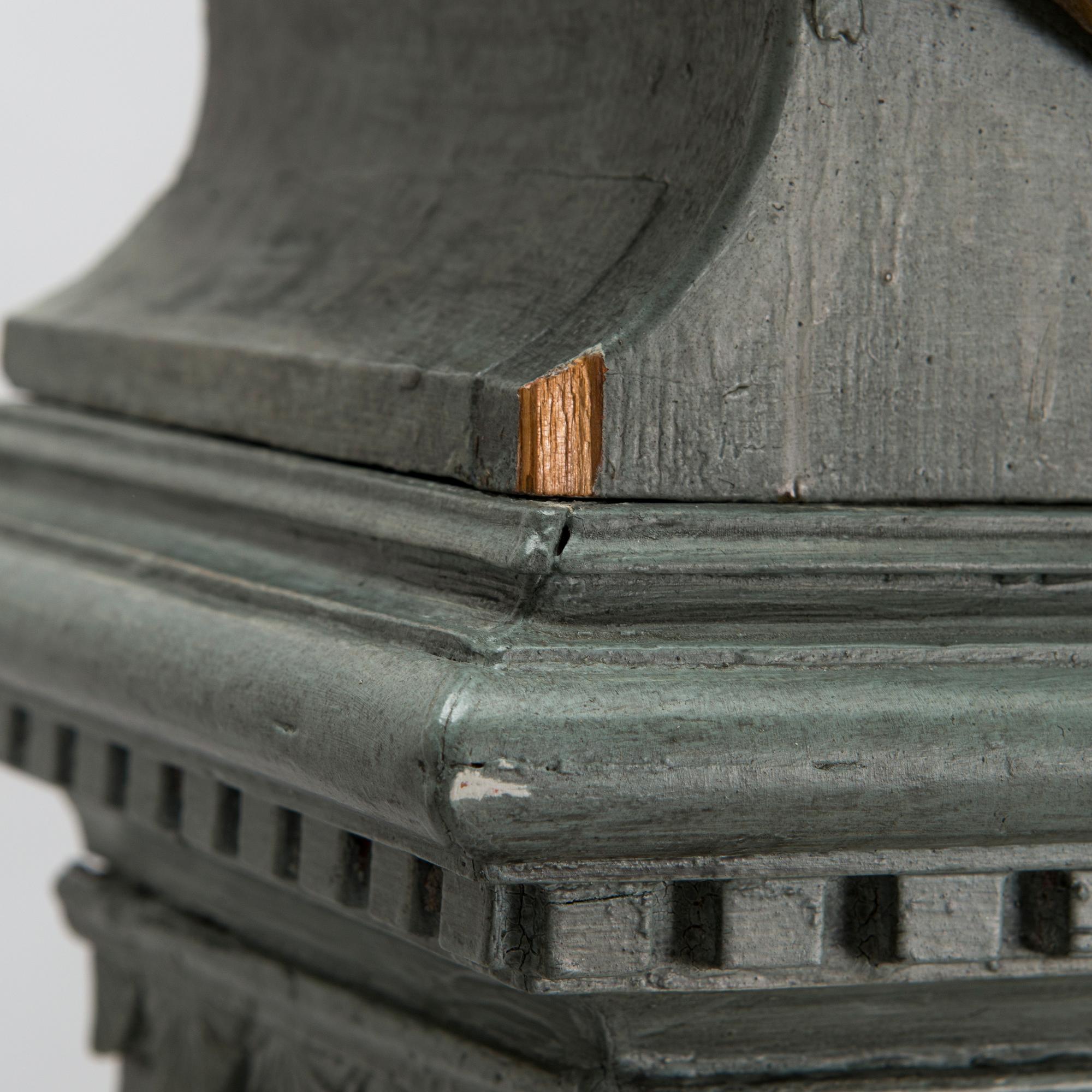 A Gustavian early 19th-century longcase clock by Assar Jacobsson, Sweden.