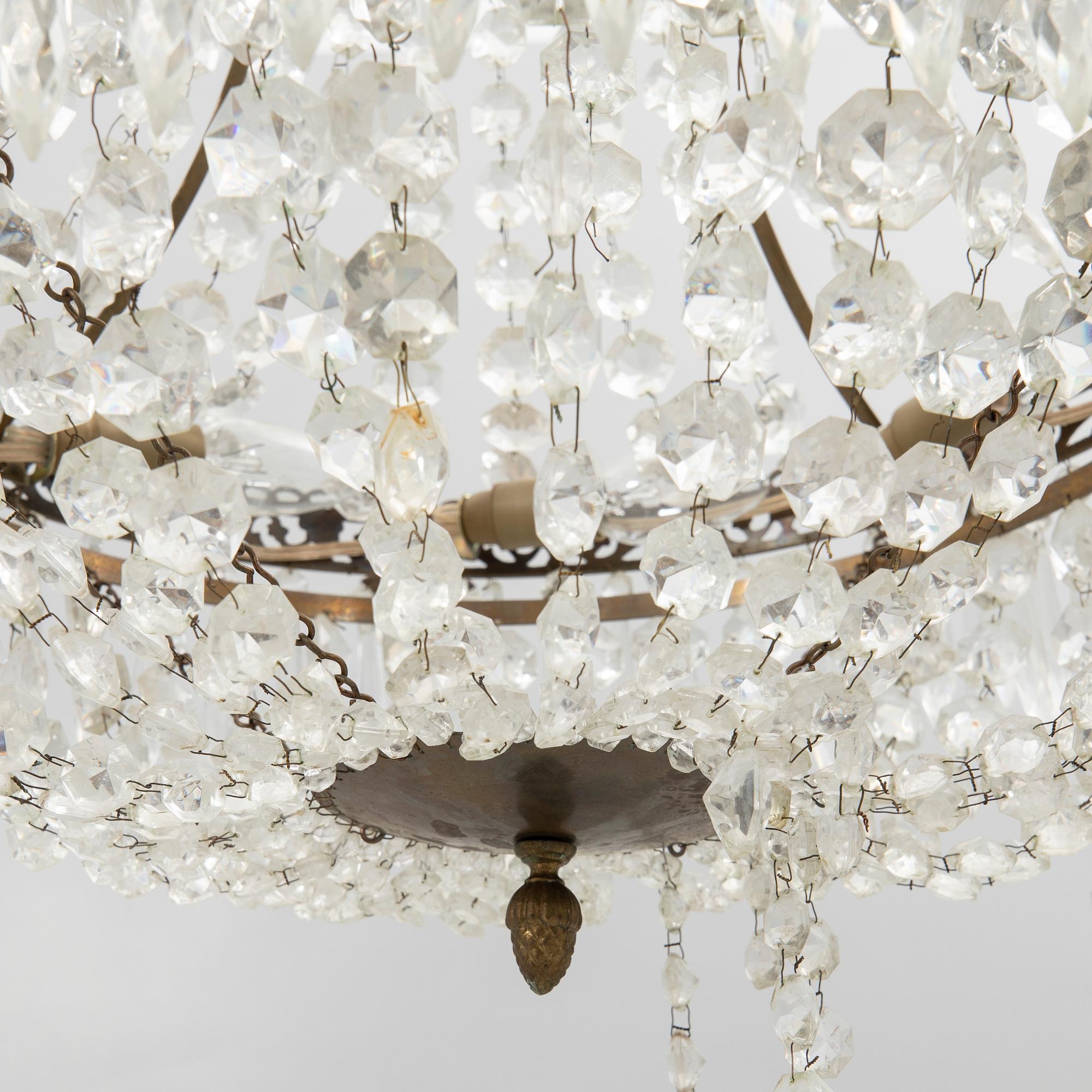 Chandelier, Gustavian style, 20th century.