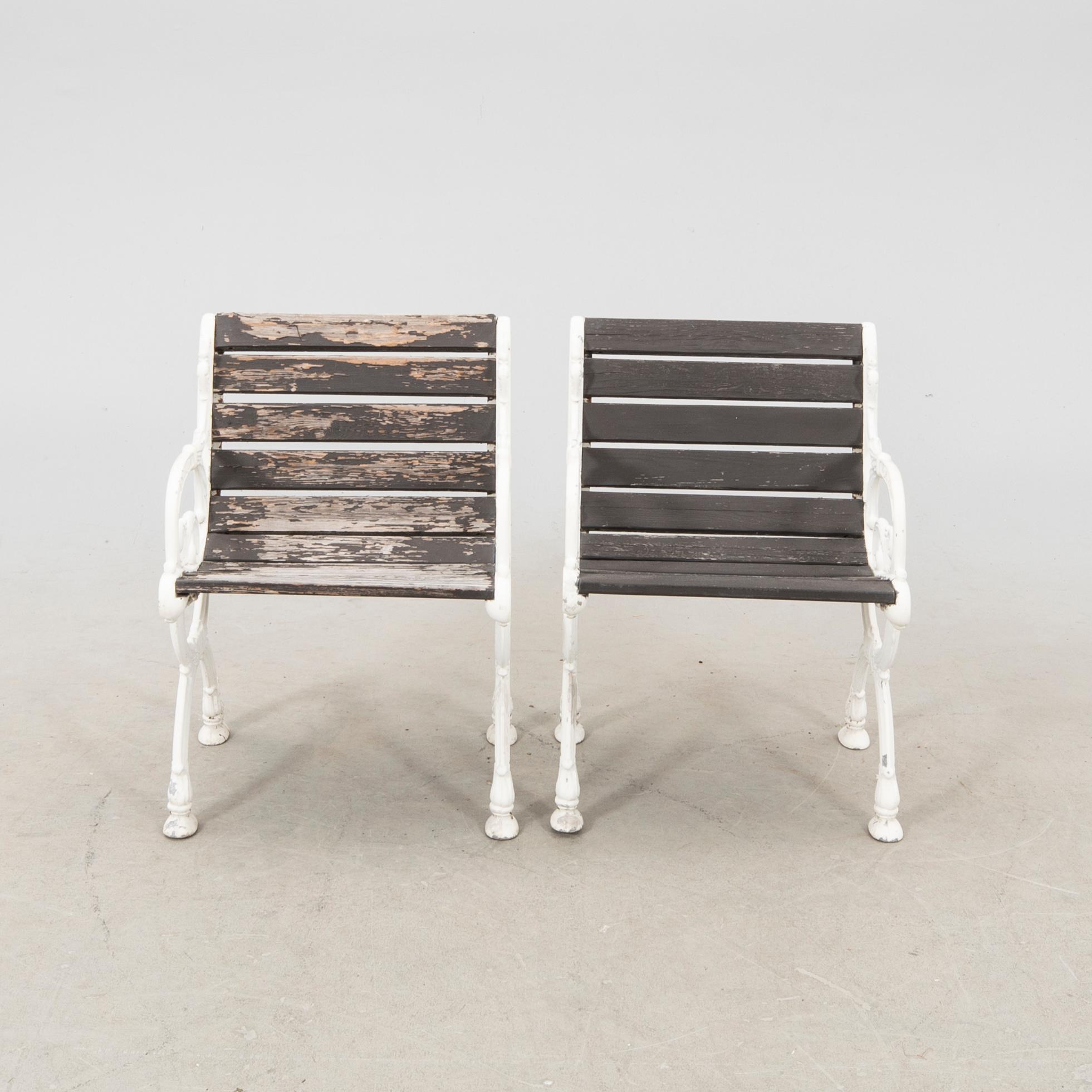 Trädgårdsmöbel 3 dlr Byarums bruk, 1900-talets andra hälft.