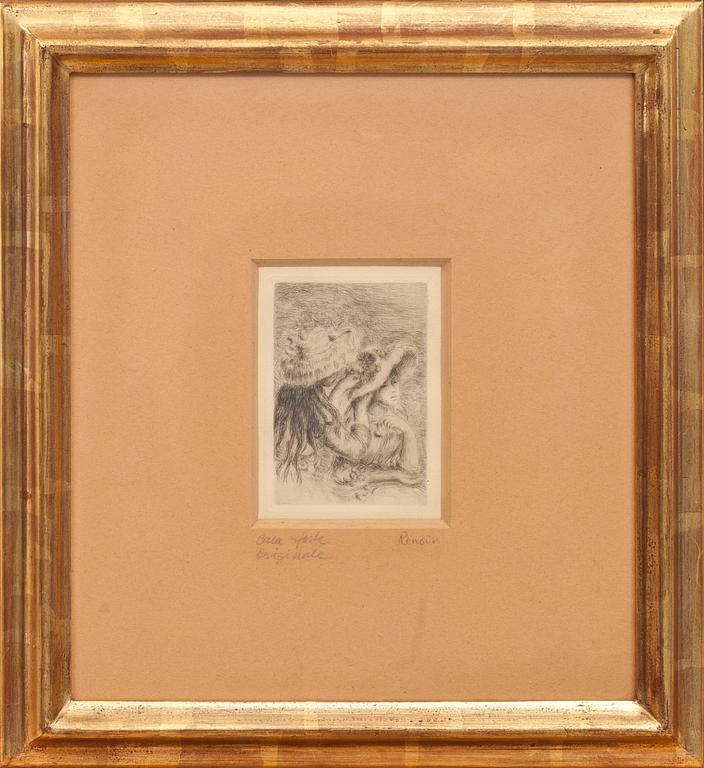 AUGUSTE RENOIR, etsning, signerad i plåten.