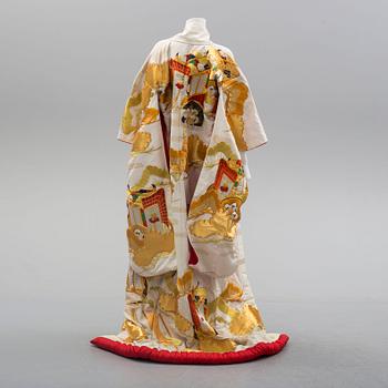 A Japanese wedding kimono, second half of the 20th century.