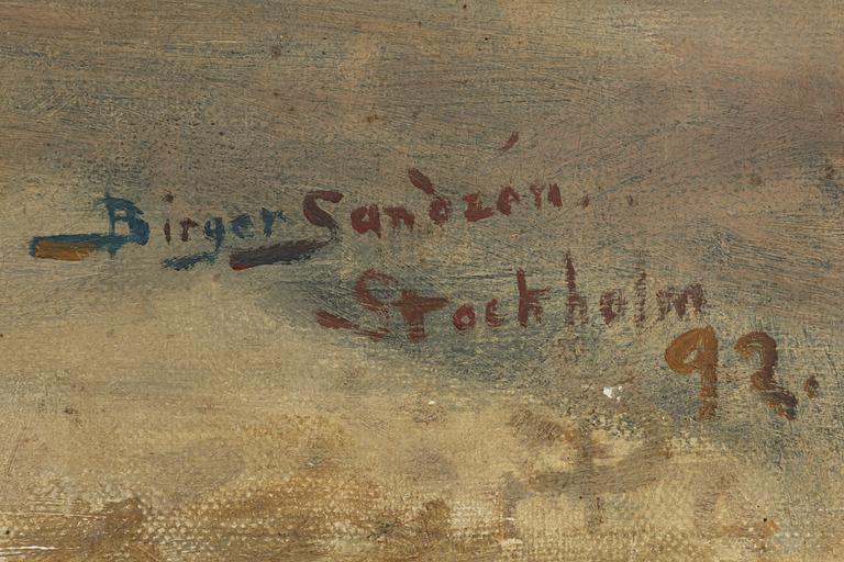 Birger Sandzén, Model Study.