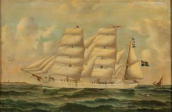 OKÄND KONSTNÄR, olja på duk, signerad A. Chappell Coole.