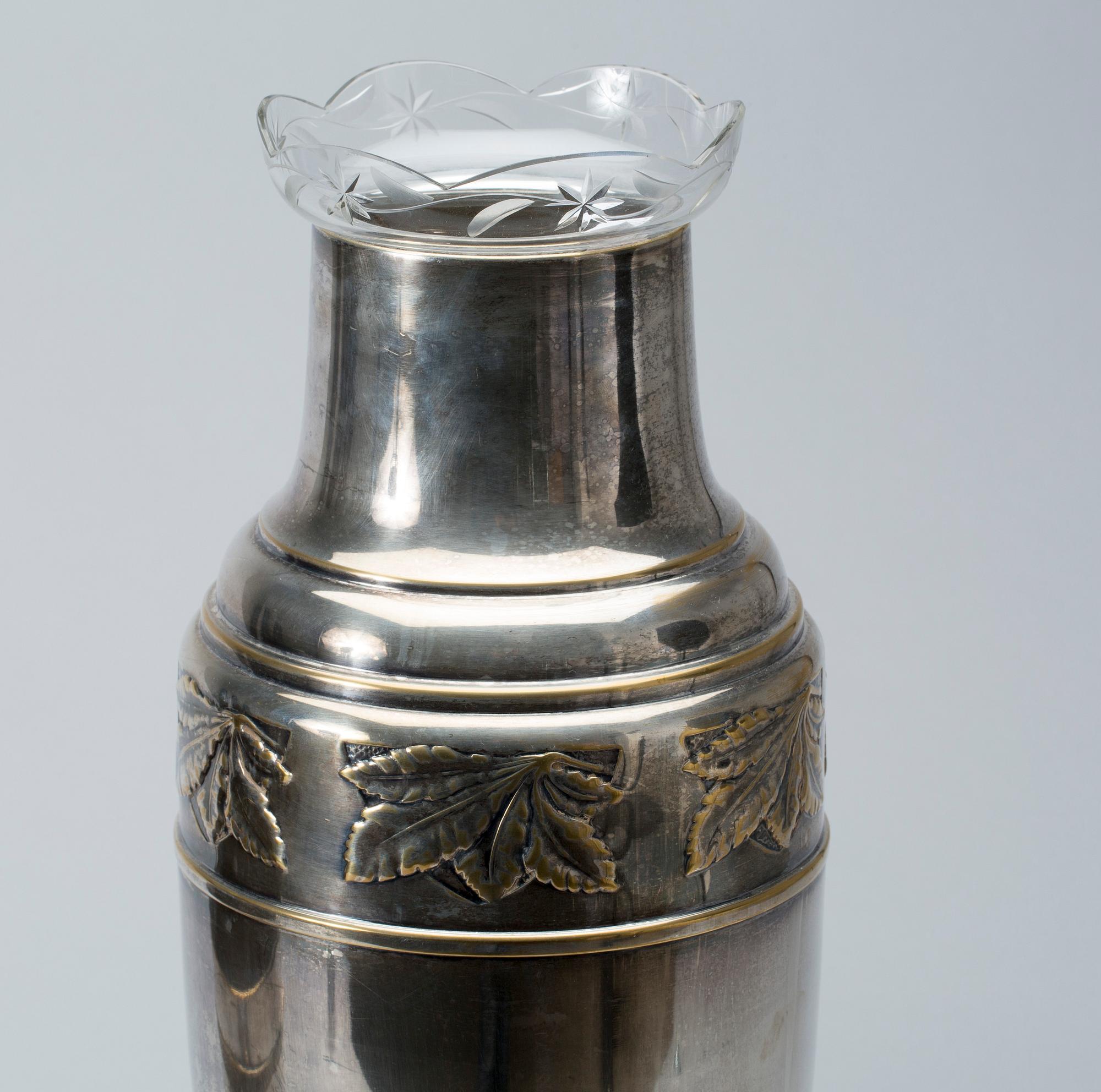 PARTI NYSILVER, nysilver, 4 delar. 1900-tal.
