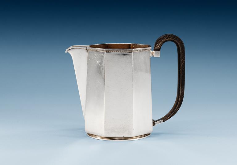 An Atelier Borgila sterling jug, Stockholm 1939.