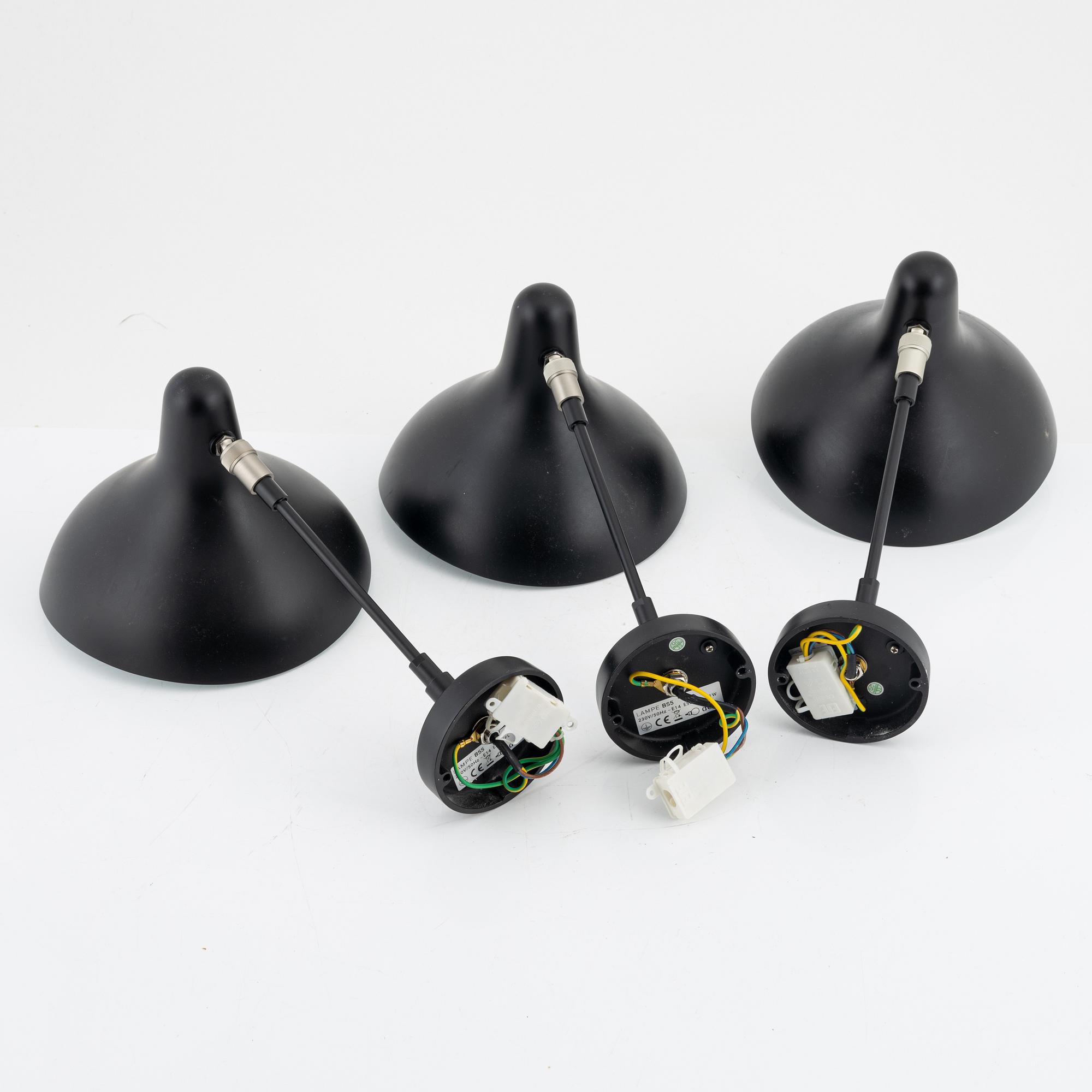 Bernard Schottlander, three 'Mantis BS5' wall lights, DCWéditions.