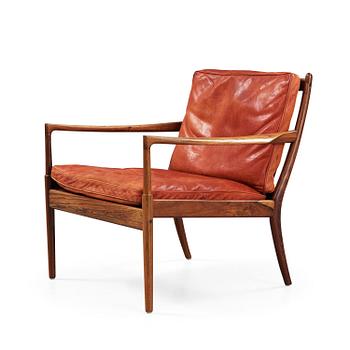 An Ib Kofod Larsen palisander easy chair 'Samsö', OPE-möbler, Sweden 1960's.