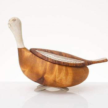 Lars Levi Sunna, Ripa, a box with a lid. signed.