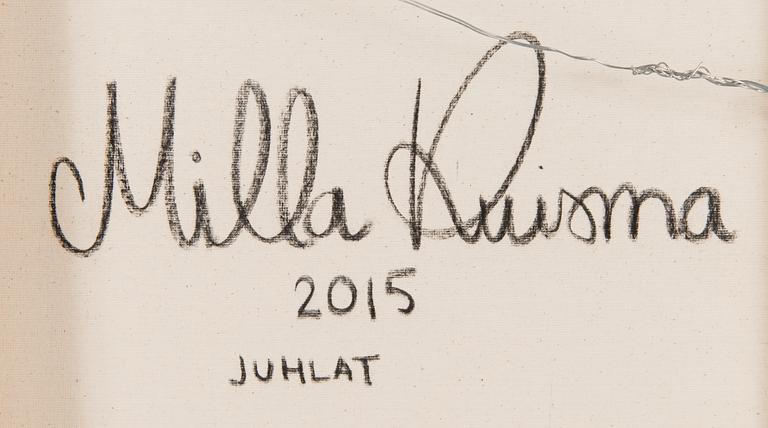 Milla Kuisma, olja och akryl på duk, a tergo signerad och daterad 2015.