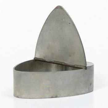 Estrid Ericson, askar, ett par, tenn, modell A1022 samt 364, Firma Svenskt Tenn, Stockholm 1949.