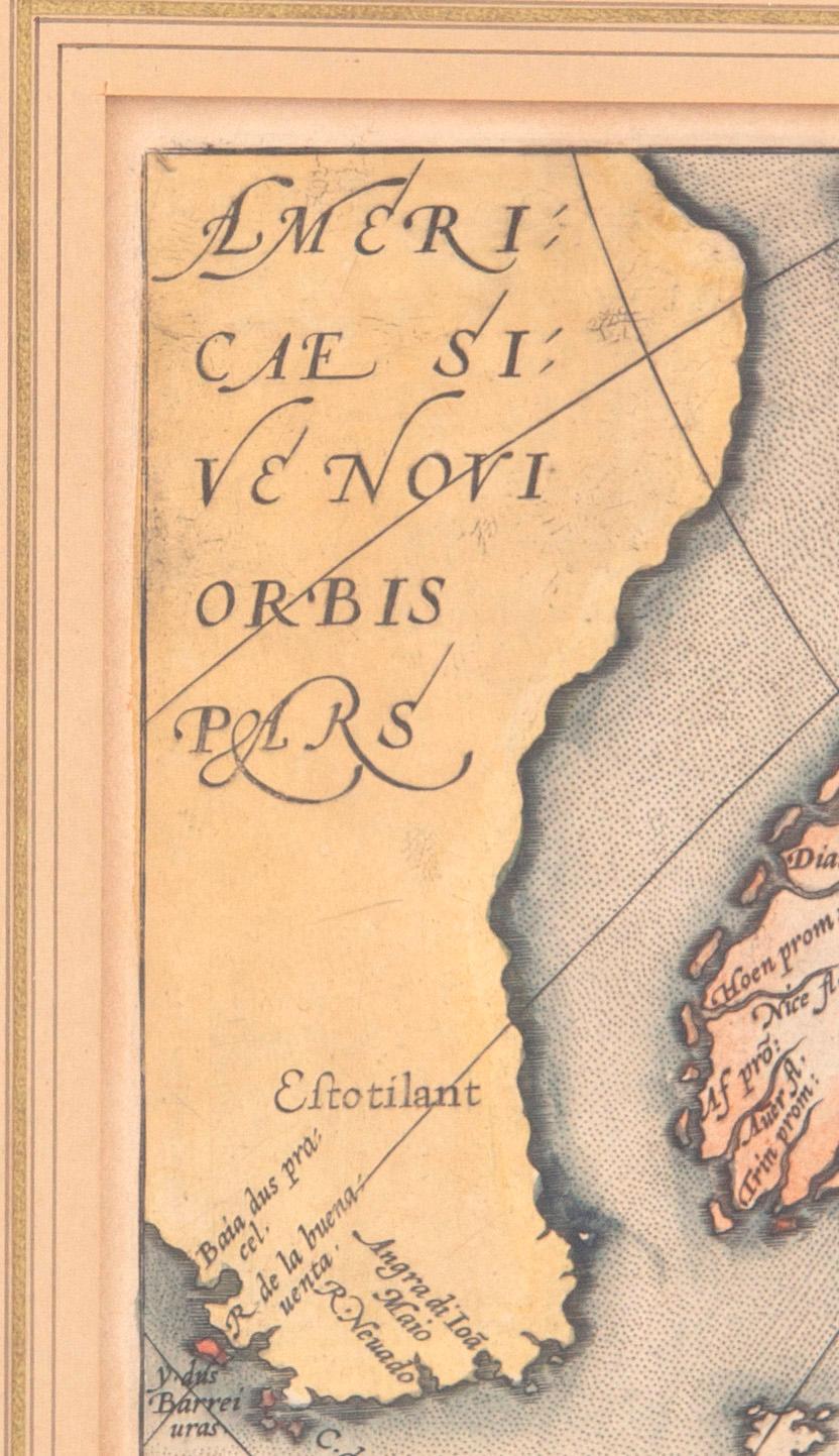 Abraham Ortelius, a coloured map late 16th century.