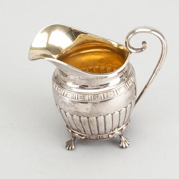 KAFFESERVIS, 3 delar, silver, B Erlandsson, Kristianstad, 1903, vikt ca 1200 gram.