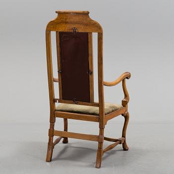 a english baroque chair from the 18th century.