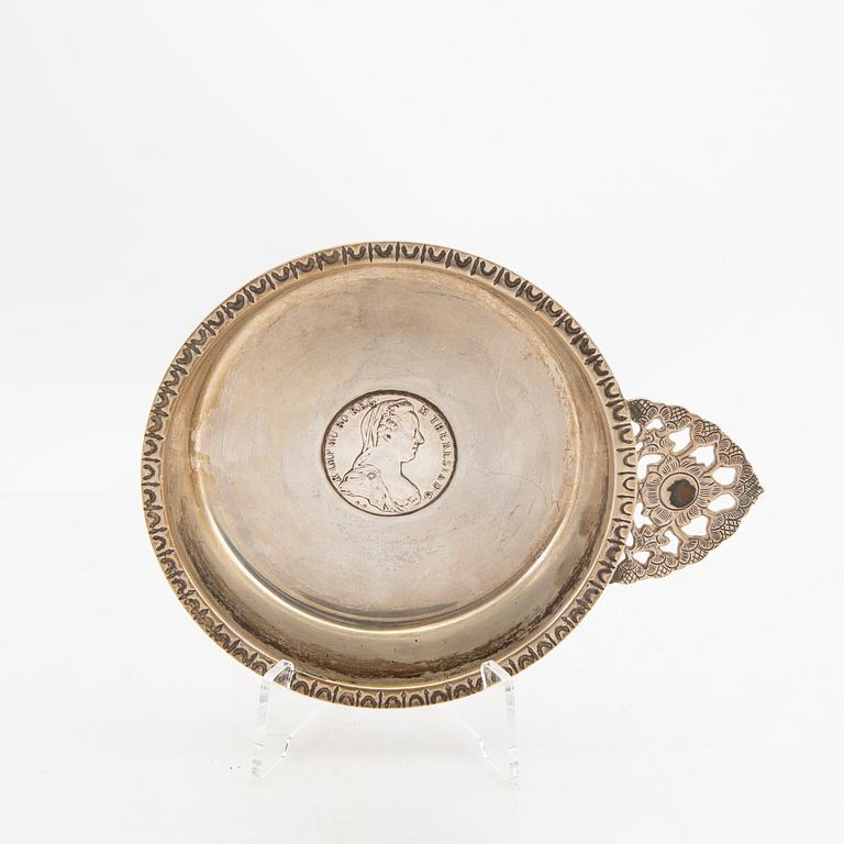 A Swedish 20th century sivler bowl mark of W.A. Bolin Stockholm 1948 weight 268 grams.