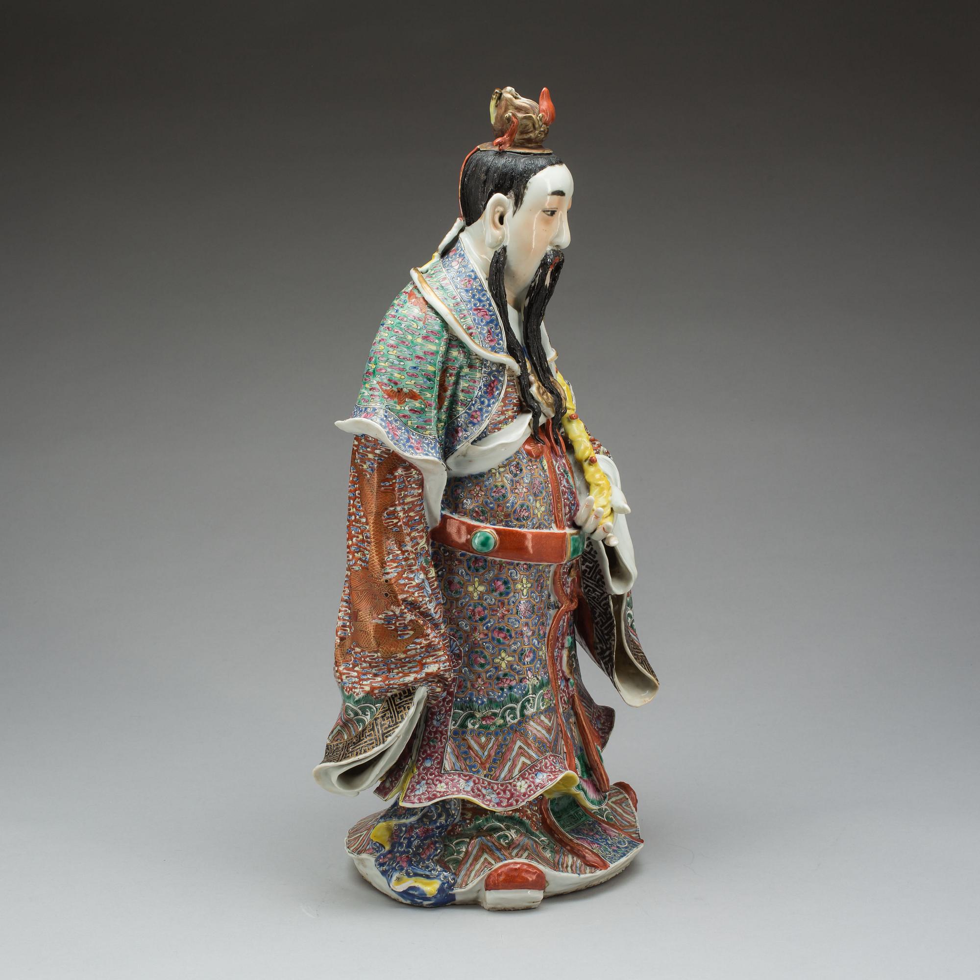 FIGURIN, porslin, Kina 1800/1900-tal.
