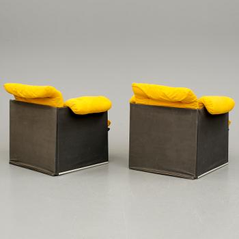 FÅTÖLJER, 4 stycken, troligen Danmark, 1970-tal.