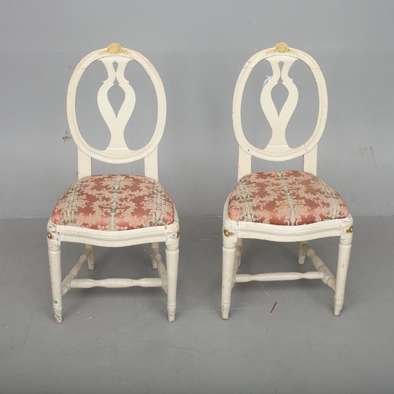 STOLAR, ett par, gustaviansk, 1700-tal.