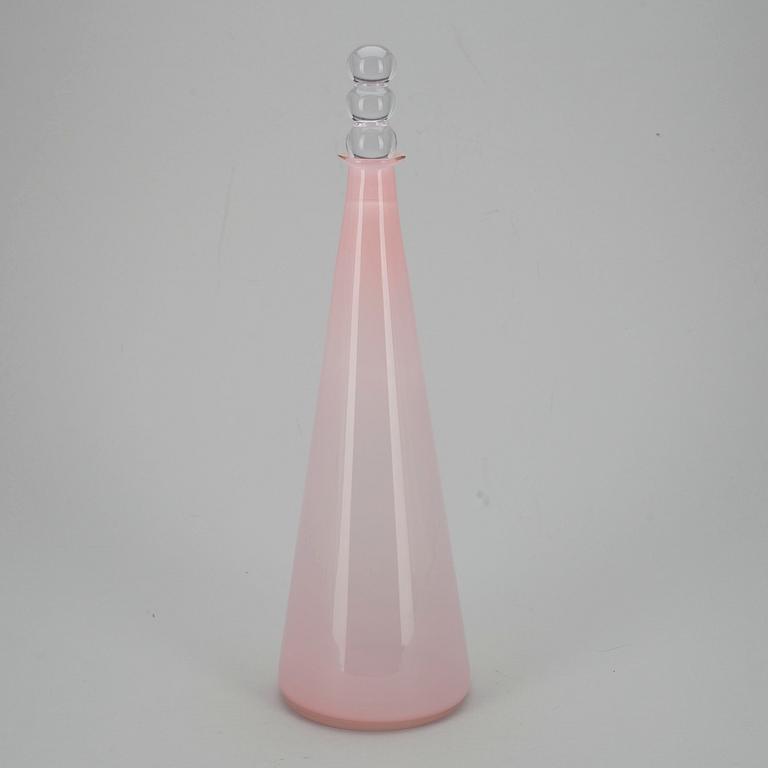 FLASKA, glas, "Tzarina", signerad Nanny Still, Riihimäen Lasi.