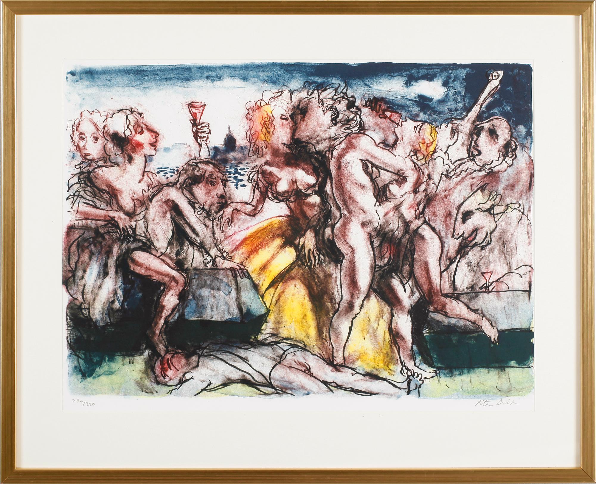 PETER DAHL, färglitografi, signerad, numrerad 284/350.