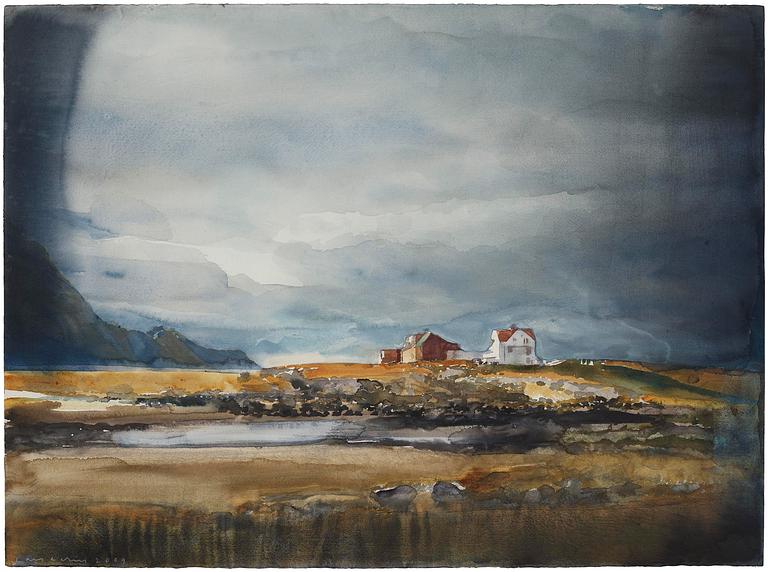 Lars Lerin, Motiv från Lofoten.
