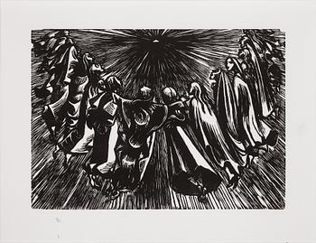 ERNST BARLACH, litografi mapp, signerade och numrerade. Mapp 70/95.