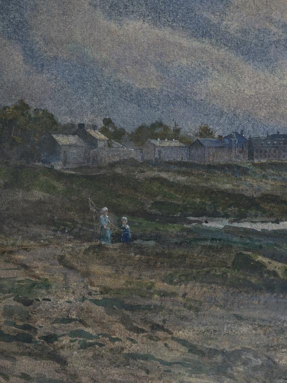 Anna Gardell-Ericson, Moonlight Landscape with Figures.