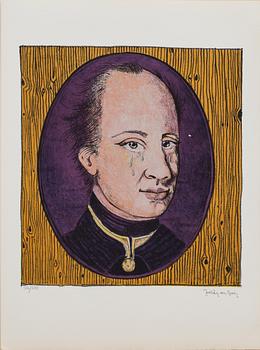 MAPP, 6 grafiska blad, "Fantastika", AH Grafik Ab, Stockholm. Signerade och numrerade 122/275.