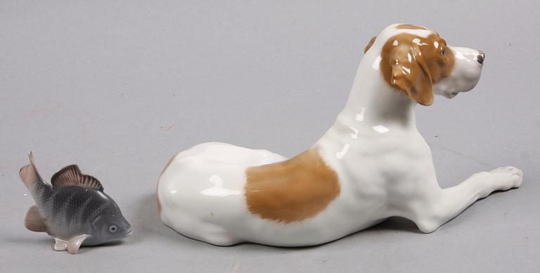 FIGURINER, 2 st, porslin, Kunglig Dansk.