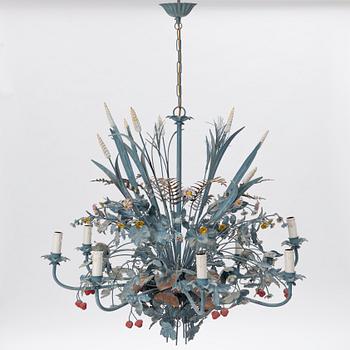 A chandelier, probably Italy, second half of the 20th Century.