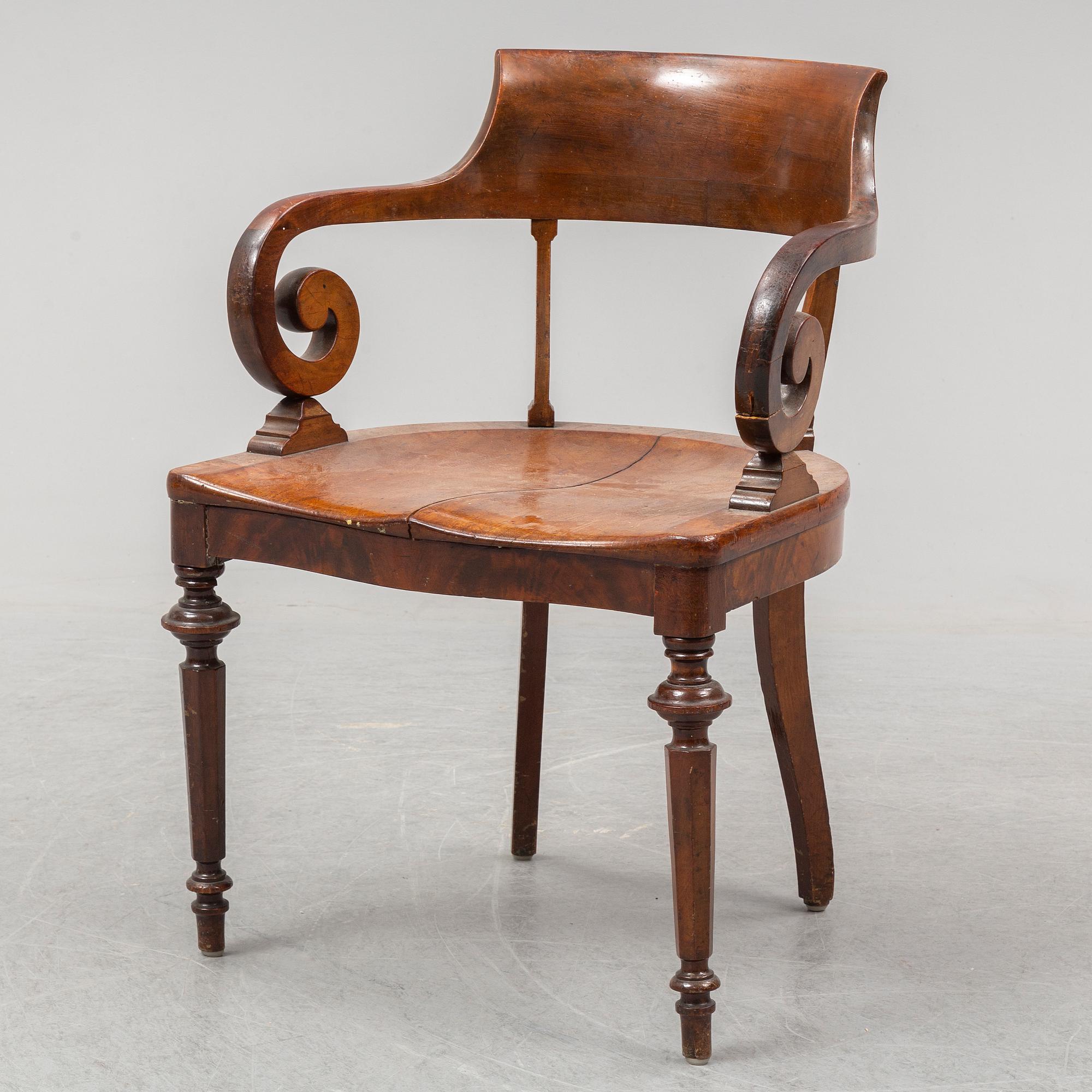 An 19th ct armchair.