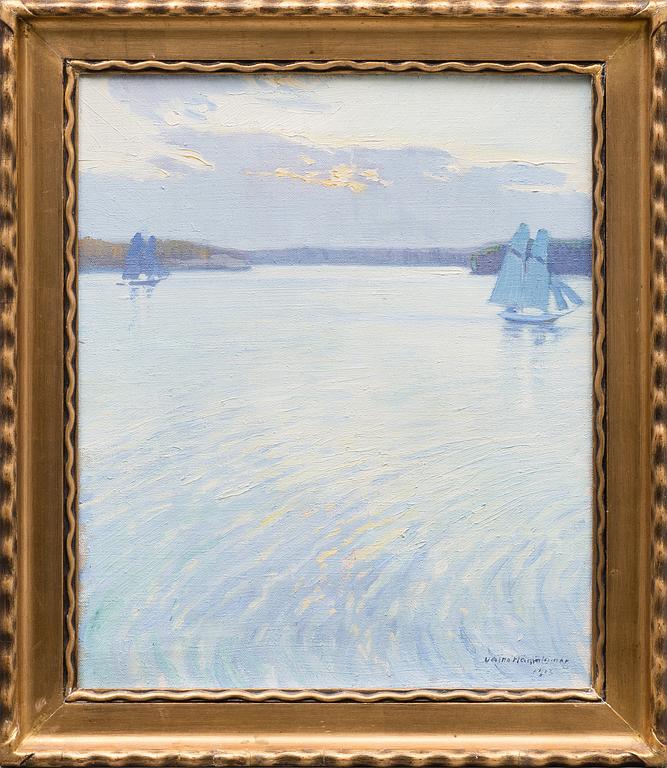 VÄINÖ HÄMÄLÄINEN, oil on canvas, signed and dated 1913.