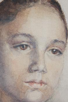 OKÄND KONSTNÄR, akvarell, otydlig signatur, daterad 1895.