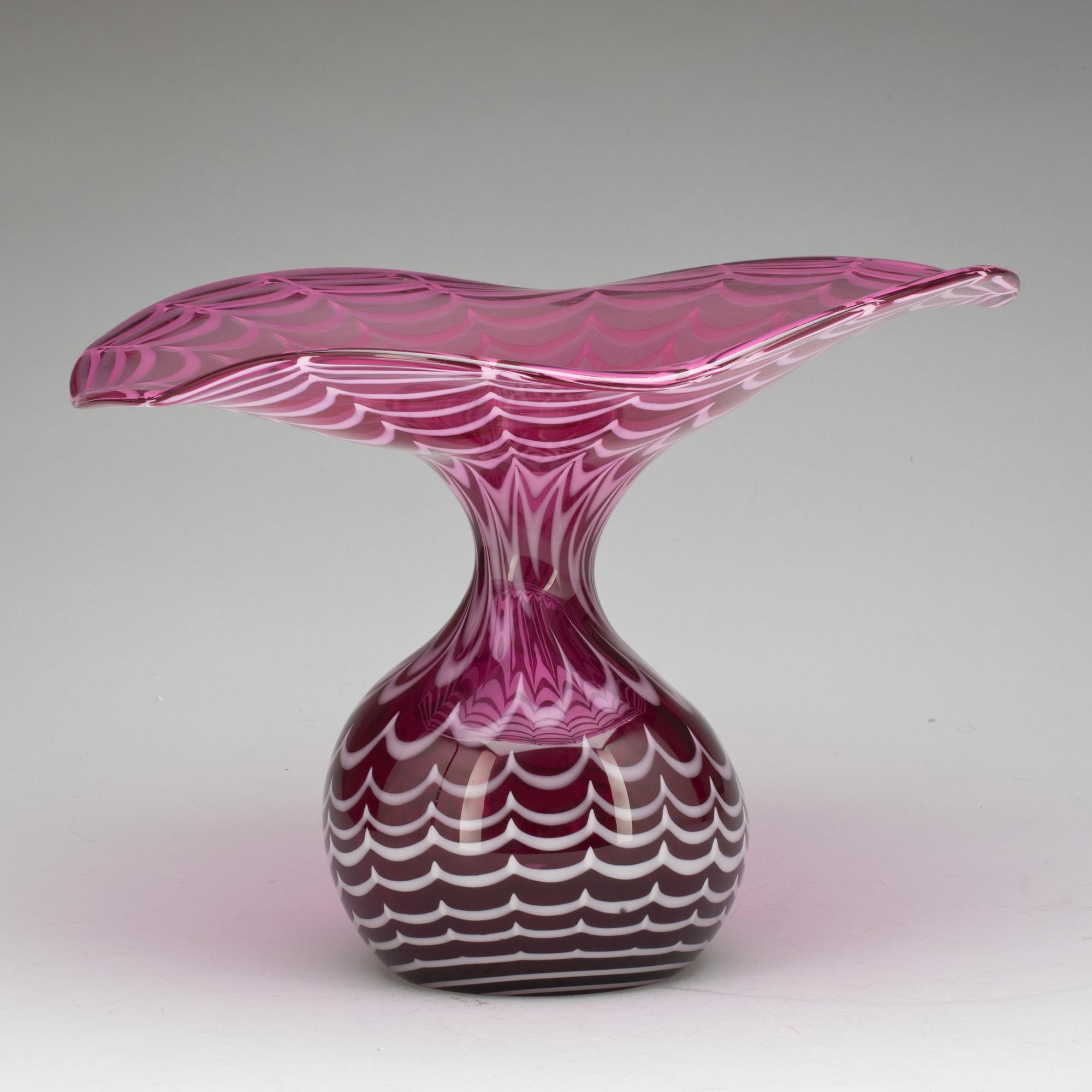 VAS, glas, Murano, 1900-talets andra hälft.