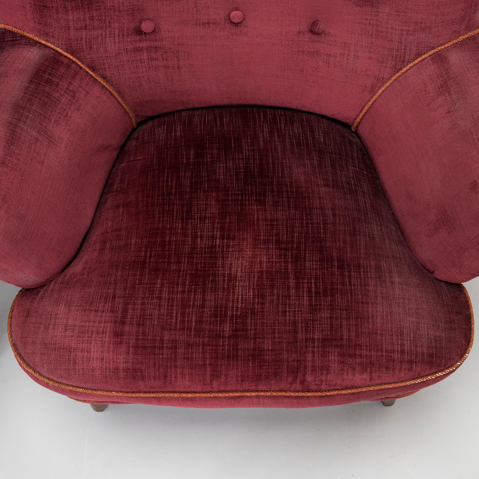 Ilmari Lappalainen, fåtöljer, ett par "Laila" Asko 1950-tal.