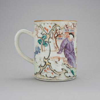MUGG, porslin, Kina, Qianlong, (1736-95).