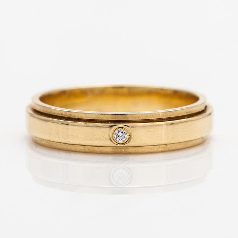 Piaget, An 18K gold ring "Possession" with a ca. 0.015 ct diamond. Marked Piaget, G51708 57.