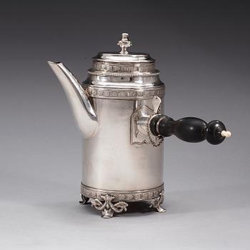 KAFFEKANNA, av Johan Stras, Stockholm 1782. Gustaviansk.