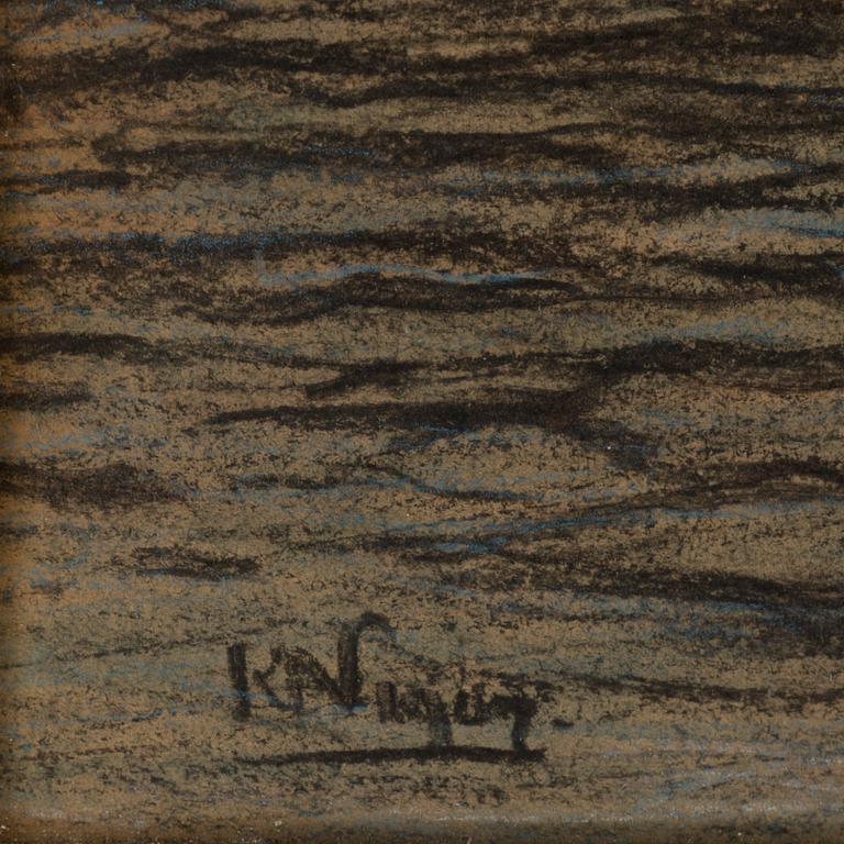 KARL NORDSTRÖM, pastel, signed.