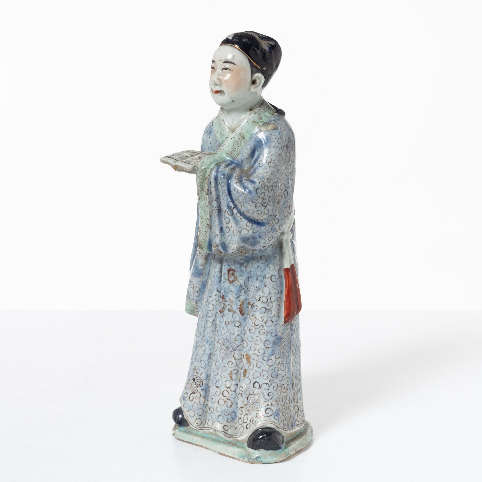 Figurin, porslin, Kina, sen Qingdynasti.