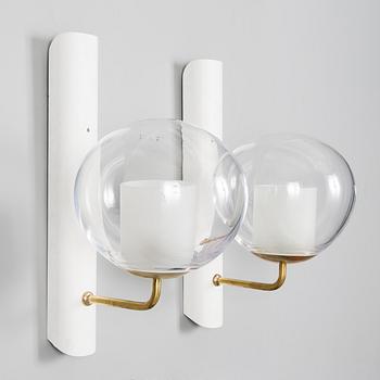 ALVAR AALTO, A PAIR OF WALL LIGHTS. For Paimio Sanatorium. Taito Oy, 1932.